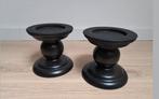 2 Zwarte kaarsenstandaard Ikea NIEUW, Overige materialen, Zwart, Nieuw, Ophalen of Verzenden