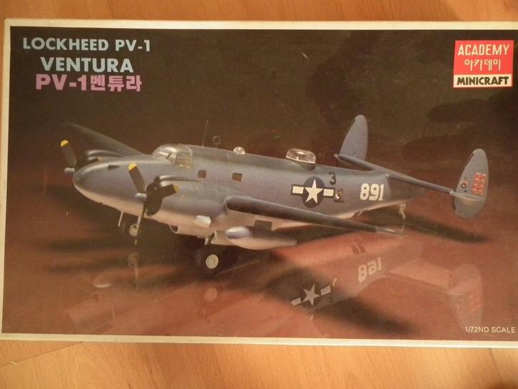 Academy Lockheed PV 1 Ventura 1/72, Hobby en Vrije tijd, Modelbouw | Vliegtuigen en Helikopters, Nieuw, Vliegtuig, 1:72 tot 1:144