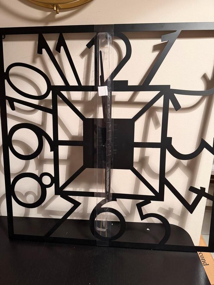 Nieuwe klok! LW Collection Klok 80 cm, Huis en Inrichting, Woonaccessoires | Klokken, Nieuw, Wandklok, Analoog, Ophalen