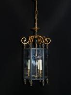 Oude sierlijke lantaarn met 3 lichtpunten. Hoogte 86 cm zond, Ophalen, Gebruikt