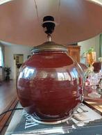 Handmade brocante lamp aardewerk koper gratis kap brocante, Ophalen of Verzenden