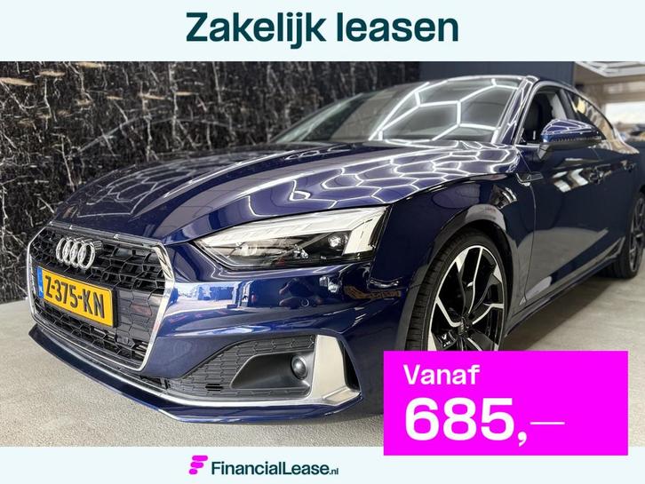 Audi A5 Sportback 40 TFSI S edition, Auto's, Audi, Bedrijf, Lease, Financial lease, A5, 360° camera, ABS, Achteruitrijcamera, Airbags