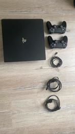 PS4 Pro (1TB) met 2 controllers, Ophalen of Verzenden, Zo goed als nieuw, Controller, PlayStation 4