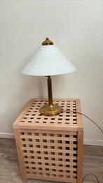 Koperen lamp, Ophalen of Verzenden, Gebruikt, Glas, Minder dan 100 cm