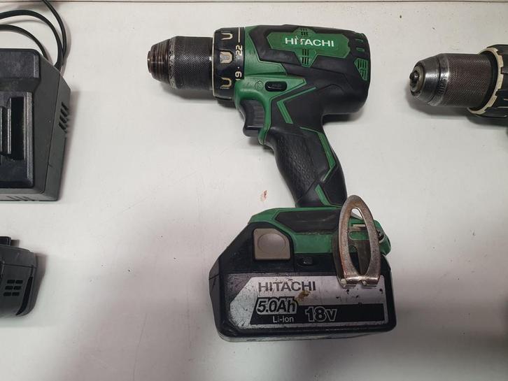 Hitachi 18 volt boormachine, Doe-het-zelf en Verbouw, Gereedschap | Boormachines, Gebruikt, Boormachine, Ophalen of Verzenden
