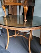 Antieke eettafel tafel rond 120 cm Loyd Loom, Antiek en Kunst, Antiek | Meubels | Tafels, Ophalen
