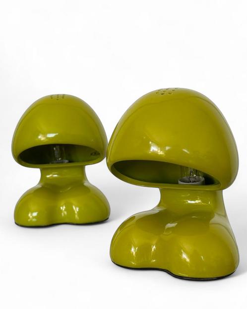 Vintage Jaren 80 Hooded Monk Set van Twee Keramieken Lampen, Huis en Inrichting, Lampen | Tafellampen, Minder dan 50 cm, Ophalen of Verzenden