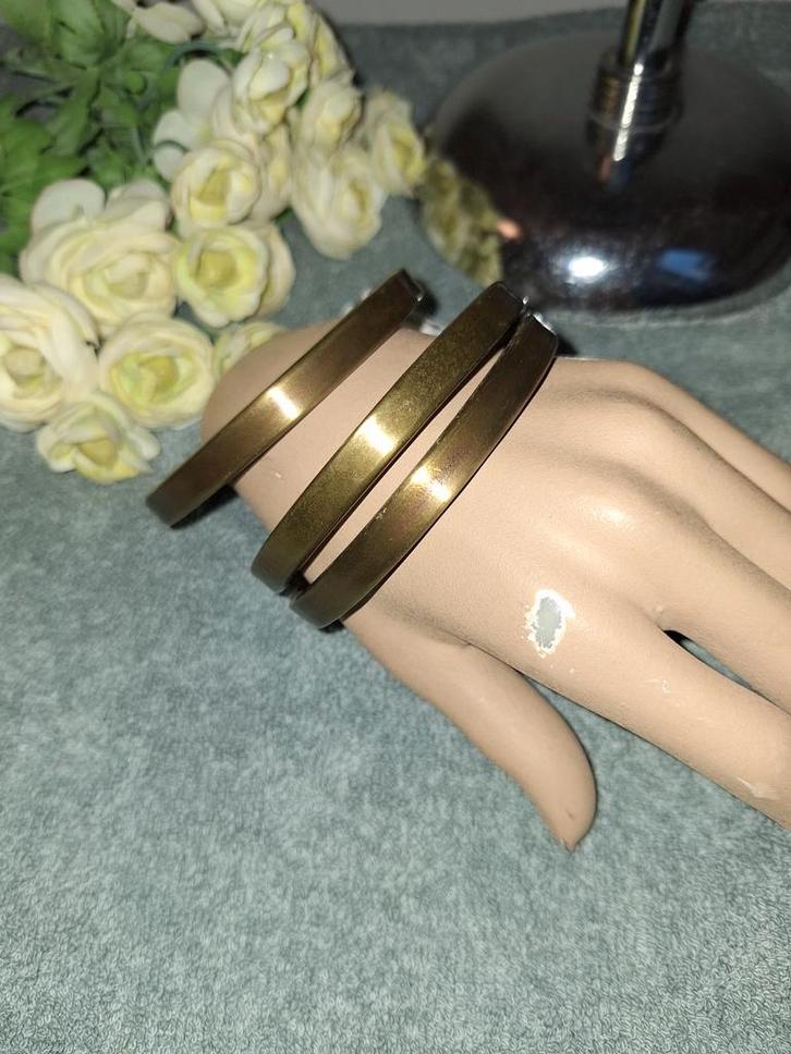 Manouk - koperen armbanden - 3 delige set, Sieraden, Tassen en Uiterlijk, Armbanden, Nieuw, Overige materialen, Overige kleuren