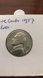 Five cents zilver, Postzegels en Munten, Ophalen of Verzenden, Noord-Amerika