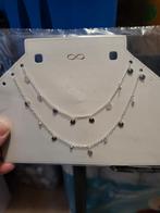 Nieuwe ketting met kleine hangertjes np €9,99, Sieraden, Tassen en Uiterlijk, Kettingen, Ophalen of Verzenden, Nieuw, Zilver, Overige materialen