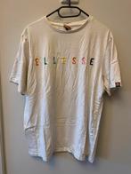 Wit Ellesse T-shirt met Gekleurde Letters, Kleding | Heren, T-shirts, Maat 52/54 (L), Wit, Zo goed als nieuw, Ellesse