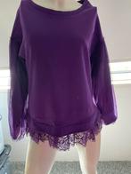 Liu jo shirt met kant maat s, Kleding | Dames, Maat 38/40 (M), Verzenden, Paars, Zo goed als nieuw