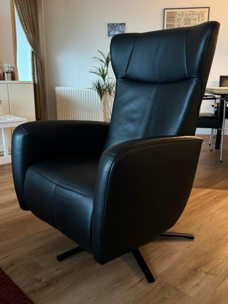 Prominent Sta-op Fauteuil – 3 jaar garantie, alle opties, Huis en Inrichting, Fauteuils, Zo goed als nieuw, Leer, 75 tot 100 cm