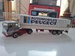 Berliet TR280 IXO 1:43 youngtimer met Gefco huifoplegger, Hobby en Vrije tijd, Ophalen of Verzenden, Nieuw, Bus of Vrachtwagen