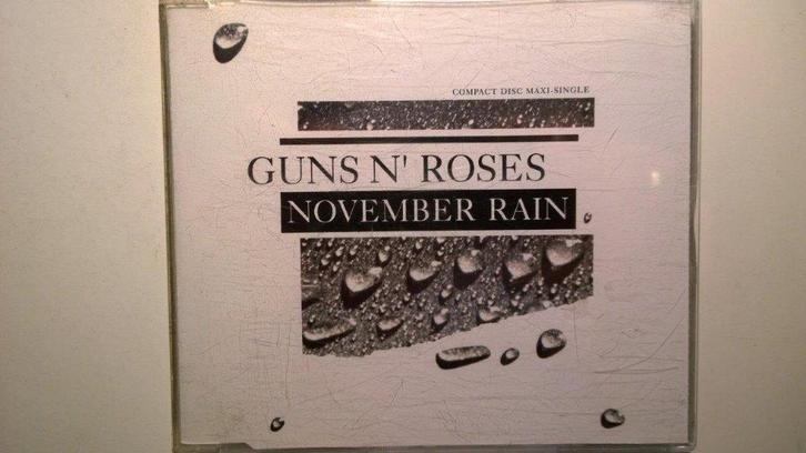 Guns N' Roses - November Rain, Cd's en Dvd's, Cd Singles, Zo goed als nieuw, Rock en Metal, 1 single, Maxi-single, Ophalen of Verzenden