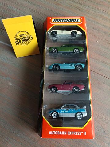 Matchbox Autobahn Express II - 5 Auto's beschikbaar voor biedingen