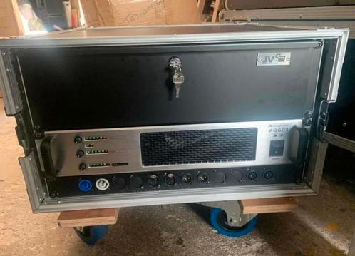 Omnitronic versterker in flightcase, Muziek en Instrumenten, Versterkers | Keyboard, Monitor en PA, Ophalen