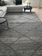 Handgemaakt Marokkaans Kleed Beige/Zwart, Huis en Inrichting, Stoffering | Tapijten en Kleden, Beige, 200 cm of meer, Ophalen of Verzenden