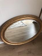 Mooie gouden spiegel met geslepen glas, Antiek en Kunst, 50 tot 100 cm, Minder dan 100 cm, Ophalen, Ovaal