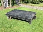 Industriële salontafel / antieke kar uit oude fabriek !, Ophalen, Gebruikt, 50 tot 100 cm, Minder dan 50 cm