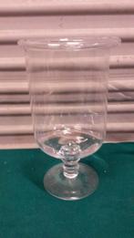 Stolpvaas van glas op voet, Ophalen of Verzenden
