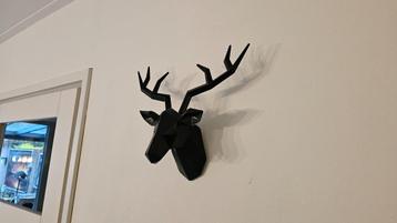 Superleuke Hertenkop! Wand Decoratie! 36 CM! NIEUW! beschikbaar voor biedingen