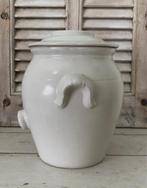Digoin Sarreguemines grès pot vinaigre olijfolie pot grijs, Antiek en Kunst, Antiek | Keramiek en Aardewerk, Ophalen of Verzenden