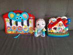 Baby Speelgoed Set: Piano, Huis & Luiaard, Ophalen, Zo goed als nieuw, Overige typen, Met geluid