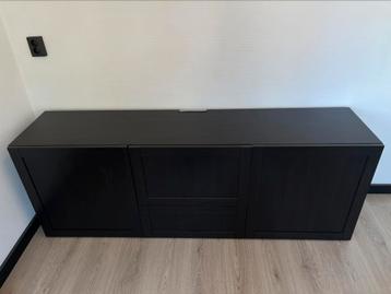 IKEA Besta TV Meubel / Dressoir Zwart / Bruin 180cm beschikbaar voor biedingen