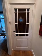 Mooie binnendeur met glas (zonder kruk) - 83 x 209, Doe-het-zelf en Verbouw, Deuren en Horren, Ophalen, 80 tot 100 cm, Binnendeur