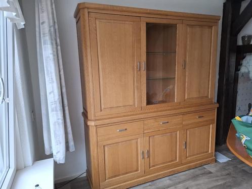 Grote eiken buffetkast, Huis en Inrichting, Kasten | Buffetkasten, Gebruikt, 150 tot 200 cm, 150 tot 200 cm, 25 tot 50 cm, Met lade(s)