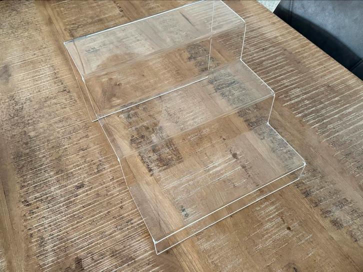 Plexiglas plateau trap b30xl34xh22, Hobby en Vrije tijd, Modelauto's | 1:43, Nieuw, Overige typen, Ophalen of Verzenden