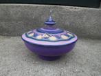 DEKSELPOT FLORA Gouda Holland decor Lila 15 cm. dekselschaal, Ophalen of Verzenden