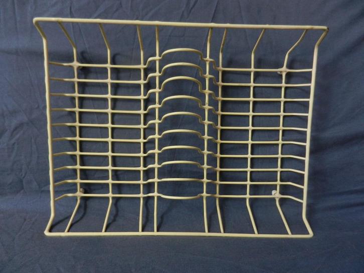 Geel plastic staaldraad afwasrek / druiprek Tomado b 41,3 cm, Antiek en Kunst, Kunst | Designobjecten, Ophalen of Verzenden