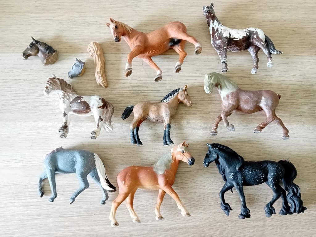 SCHLEICH CUSTOMIZE/REPAINT PAARDEN, Ophalen of Verzenden, Gebruikt