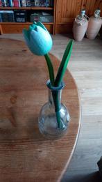 Tulp in vaasje., Overige kleuren, Ophalen of Verzenden, Minder dan 50 cm, Glas
