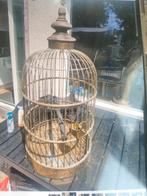 Antieke volledig koperen vogelkooi, Ophalen of Verzenden, Zo goed als nieuw, Vogelkooi