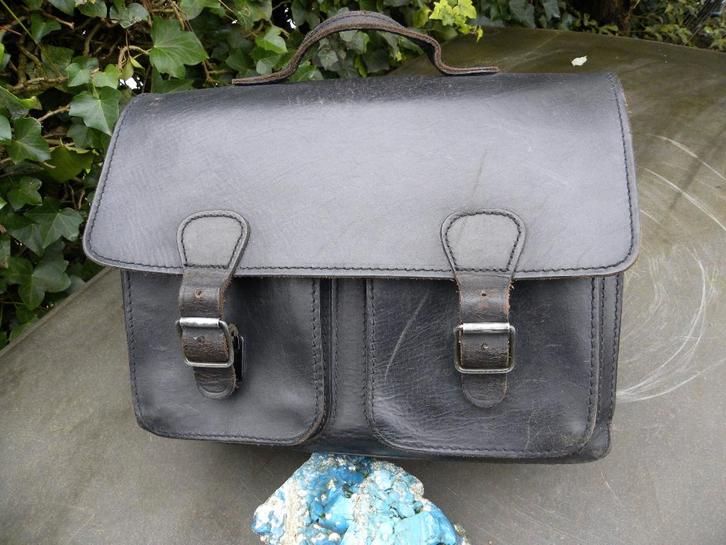 Aktentas tuigleer, Sieraden, Tassen en Uiterlijk, Tassen | Schooltassen, Gebruikt, Aktetas of Boekentas, 30 tot 40 cm, Minder dan 30 cm