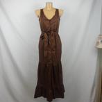 Fly Girl Italy Knoop Voor Gelaagde Maxi Jurk XS, Bruin, Verzenden, Second Glow, Zo goed als nieuw