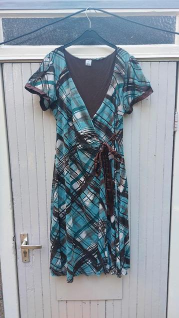 Mooie geruite wikkeljurk maat 48 van M&S beschikbaar voor biedingen