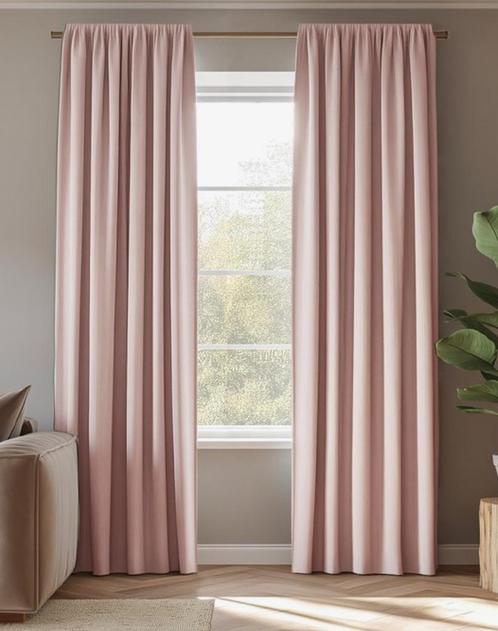 Prachtige elegante gordijn 140 x 270 roze, Huis en Inrichting, Stoffering | Gordijnen en Lamellen, Nieuw, 200 cm of meer, 100 tot 150 cm