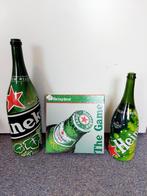 2x Heineken grote flessen + The Game spel, Verzamelen, Biermerken, Ophalen, Nieuw, Flesje(s), Heineken