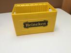 Heineken miniatuur bierkratje – geel plastic, Ophalen of Verzenden, Zo goed als nieuw, Overige typen, Heineken