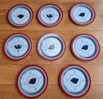 Hollandse Borden met Klompen en Tulpen, Overige materialen, Gebruikt, Ophalen of Verzenden, Bord(en)