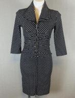 Joseph Ribkoff prachtig zwart/stip chique jurk mt 46 valt 44, Kleding | Dames, Jurken, Overige kleuren, ., Maat 42/44 (L), Joseph Ribkoff