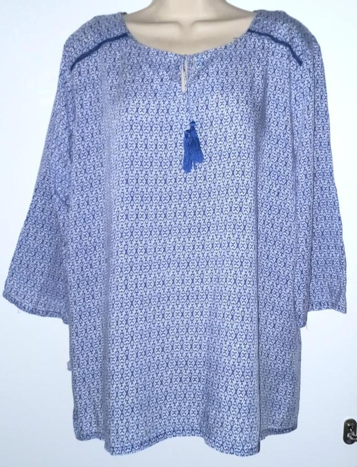 Charles Vögele tuniek maat 46, Kleding | Dames, Grote Maten, Zo goed als nieuw, Blouse of Tuniek, Blauw, Ophalen of Verzenden