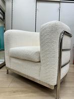 Zanotta Onda Fauteuil – Witte Bouclé/Teddy Stof, Ophalen of Verzenden, Zo goed als nieuw, Stof