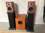 Heco Victa 200 met Elac sub., Gebruikt, Subwoofer, 120 watt of meer, Ophalen