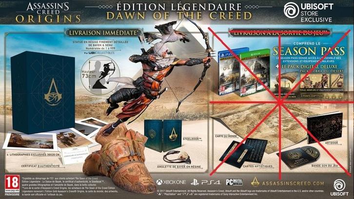 Assassin’s Creed Origins Dawn of the Creed Legendary Edition, Verzamelen, Beelden en Beeldjes, Zo goed als nieuw, Mens, Ophalen of Verzenden
