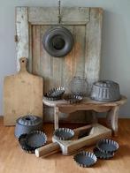 Oude brocante metalen bakvorm tulband rijstring *Etage3*, Huis en Inrichting, Gebruikt, ., Ophalen of Verzenden, .
